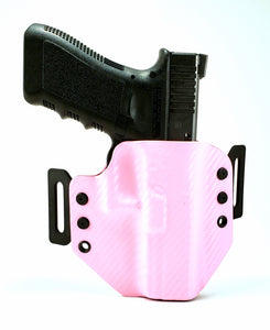 Sure-Fit O.W.B. Holster Pink Carbon (LEFT HAND) Gun Models A-R