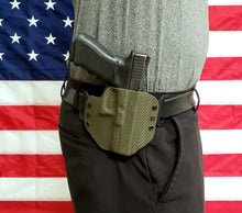 Load image into Gallery viewer, Sure-Fit O.W.B. Holster OD Green Carbon (LEFT HAND) Gun Models A-R