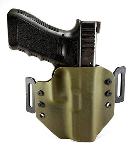 Sure-Fit O.W.B. Holster OD Green (RIGHT HAND) Gun Models A-R