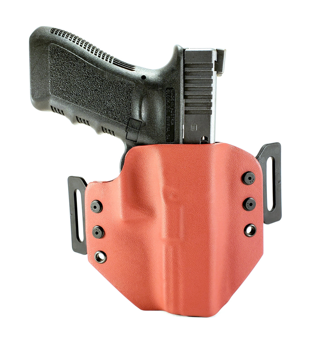 Sure-Fit O.W.B. Holster Red (RIGHT HAND) Gun Models A-R