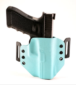 Sure-Fit O.W.B. Holster Light Blue (LEFT HAND) Gun Models A-R