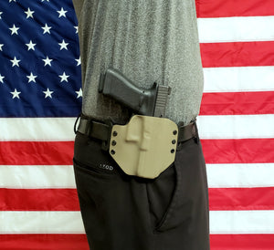 Sure-Fit O.W.B. Holster Tan (LEFT HAND) Gun Models S-W
