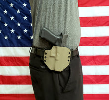 Load image into Gallery viewer, Sure-Fit O.W.B. Holster Tan (LEFT HAND) Gun Models A-R