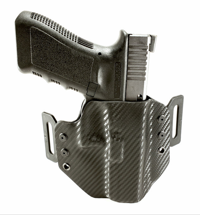 Sure-Fit O.W.B. Holster Black Carbon (RIGHT HAND) Gun Models S-W