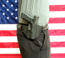 Load image into Gallery viewer, Sure-Fit O.W.B. Holster Black Carbon (RIGHT HAND) Gun Models S-W
